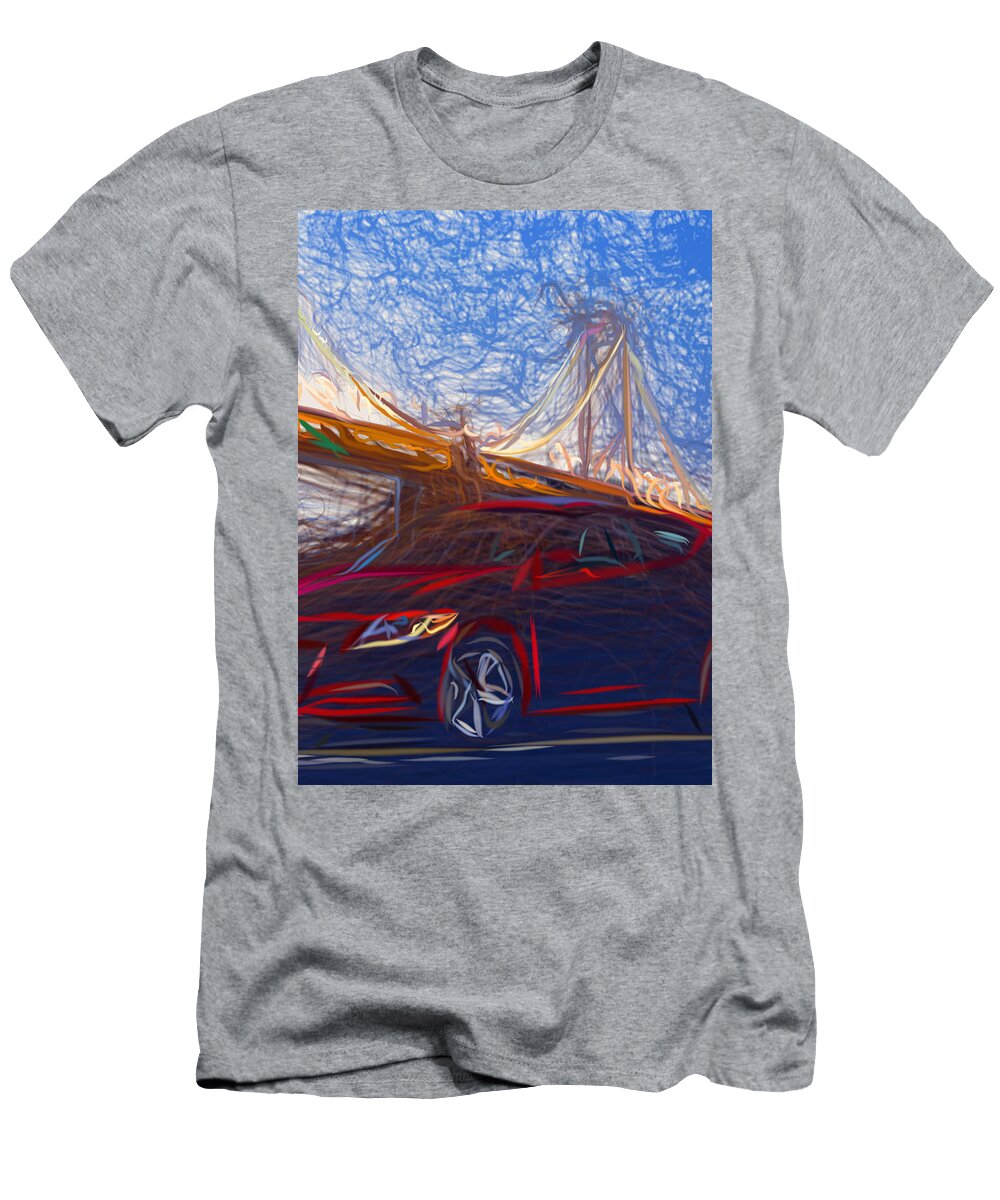 20 Honda Cr Z Hatchback Drawing Carstoon Concept T-Shirt