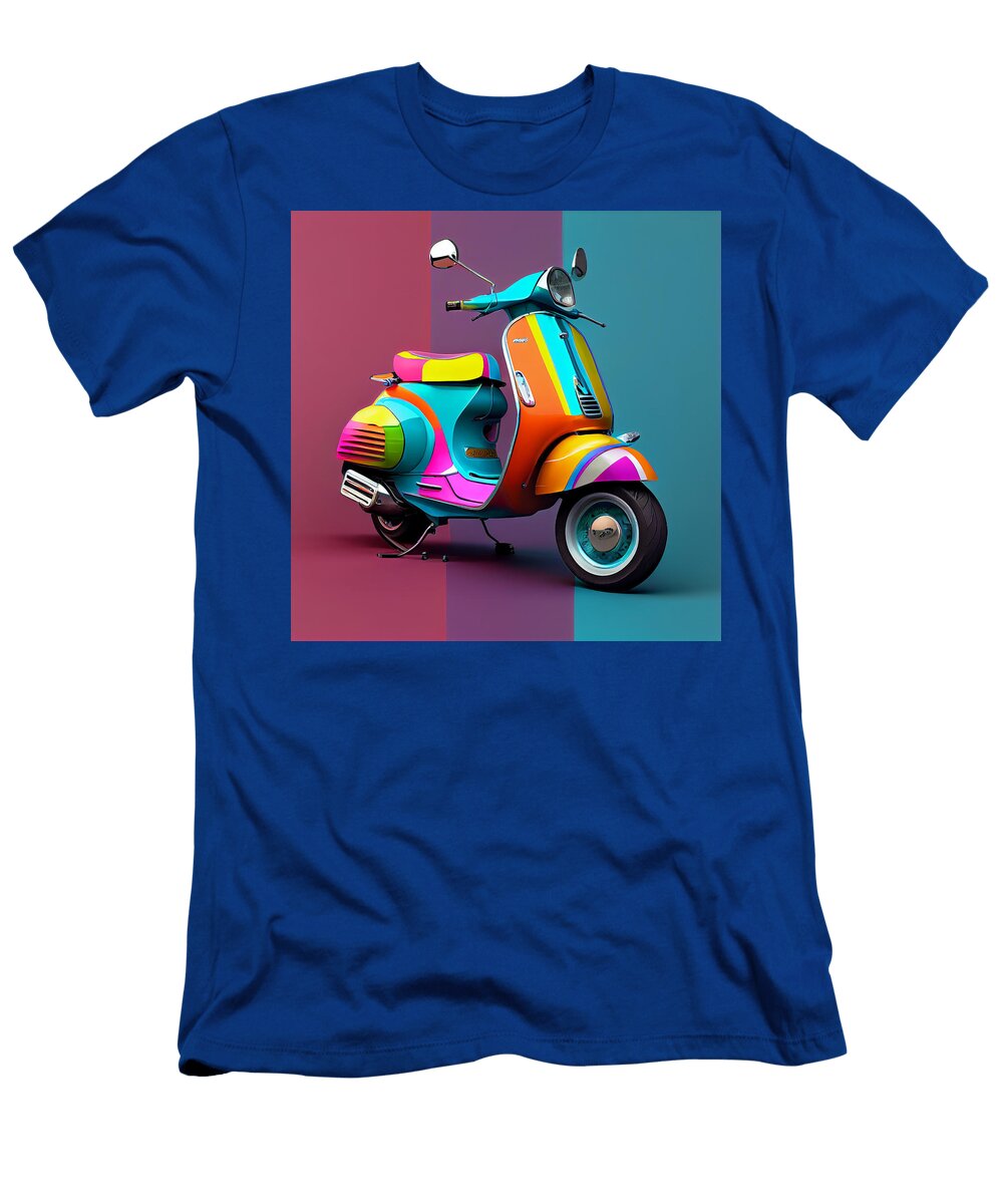 20 Vespa Scooter Art Stephen Smith Galleries T-Shirt