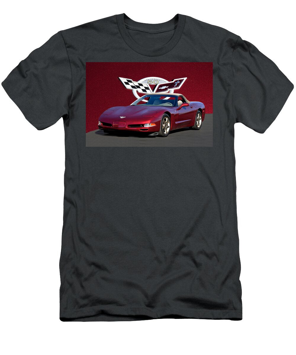 2002 Corvette 50th Anniversary Convertible I Dave Koontz T-Shirt