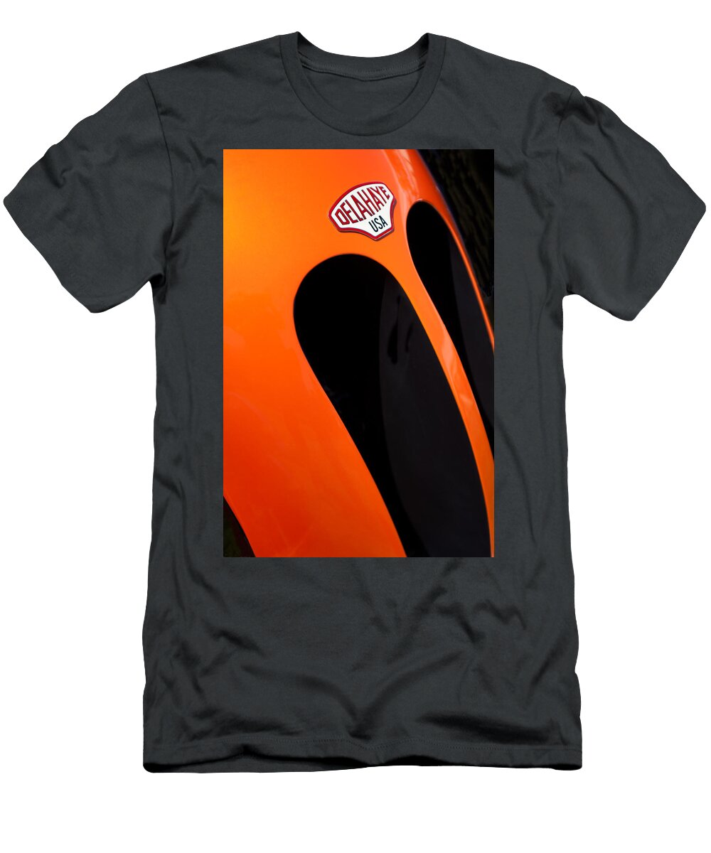 2011 Frank Lockhart Tribute Boattail Speedster Custom Roadster Delahaye Emblem Jill Reger T-Shirt
