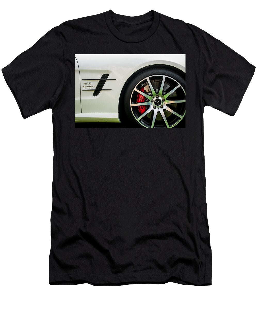 2015 Mercedes Benz Sl63 Amg Roadster Wheel Emblem 0653c Jill Reger T-Shirt