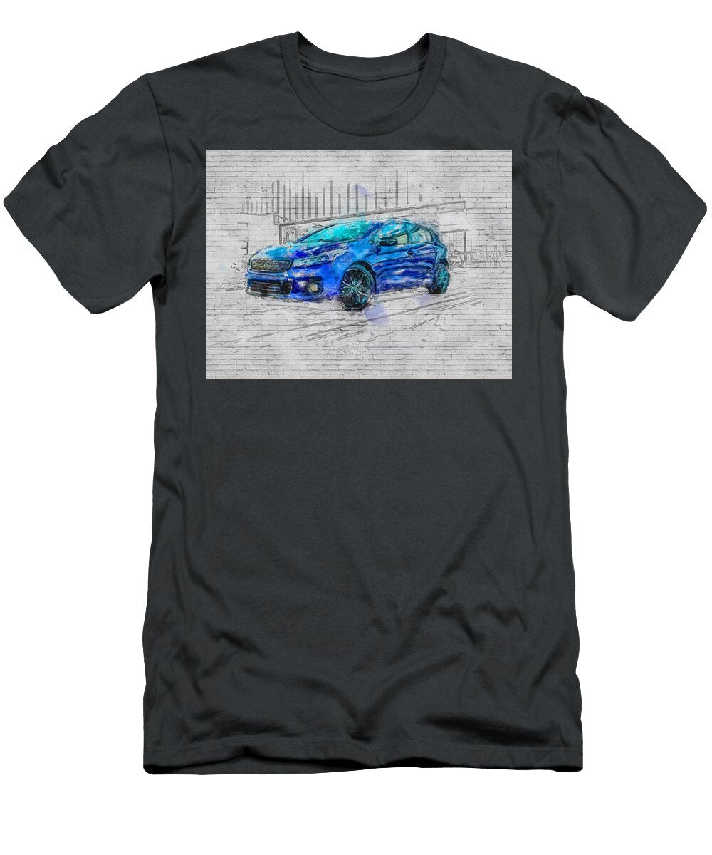2016 Forte5 Kia Forte Hatchback Blue Sedan Ashtyn Treutel T-Shirt