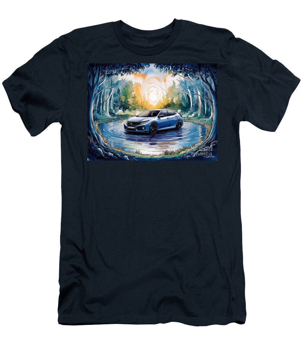2016 Honda Civic Hatchback Prototype Lisa Sandra T-Shirt