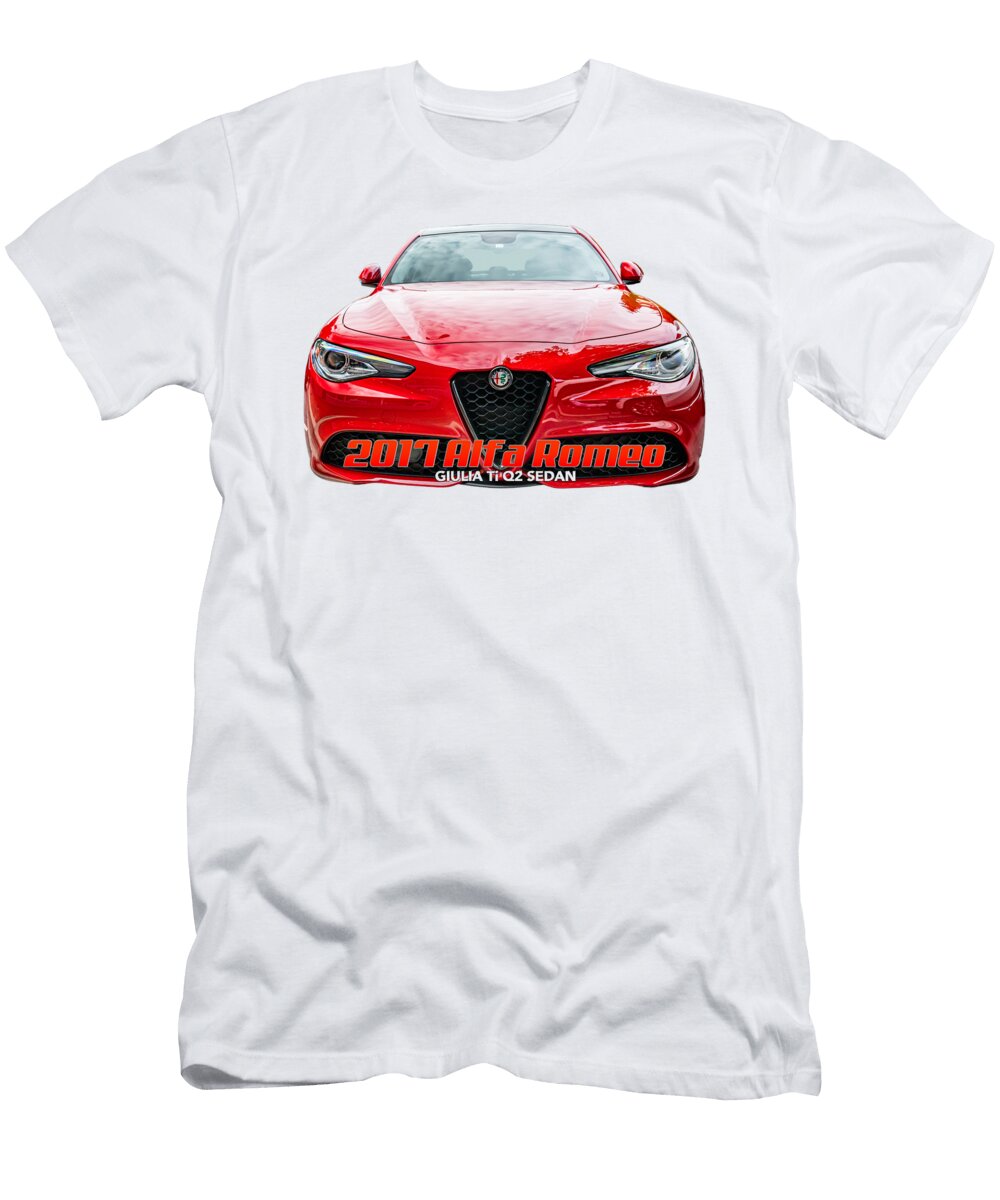 2017 Alfa Romeo Giulia Ti Q2 Sedan Gestalt Imagery T-Shirt