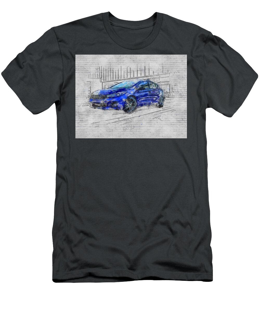 2017 Parking Hatchbacks Kia Forte5 Blue Ashtyn Treutel T-Shirt