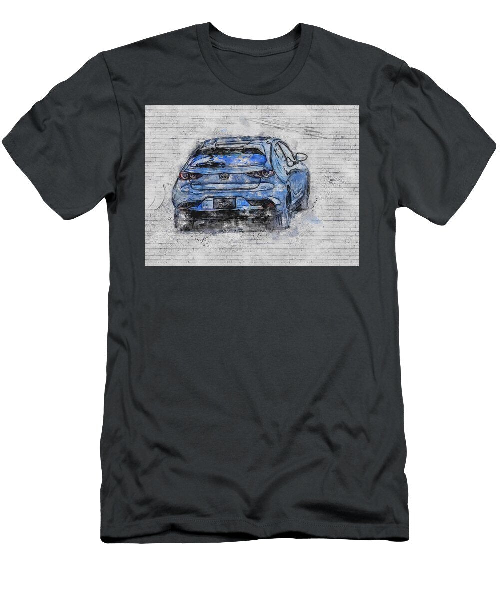 2019 Mazda 3 Rear Hatchback New Gray Japanese Cars Ashtyn Treutel T-Shirt