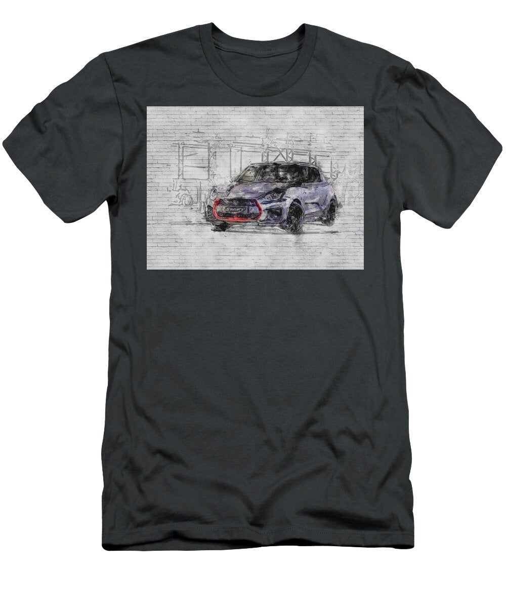 2019 Suzuki Swift Sport Katana Edition Gray Hatchback Exterior Japanese Cars Ashtyn Treutel T-Shirt