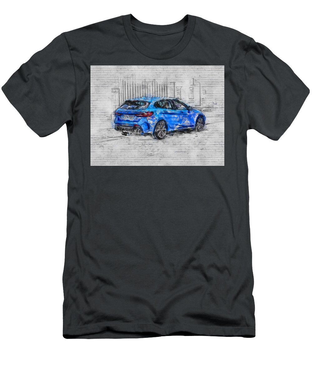 2020 BMW 1 Series M135i Rear Exterior Blue Hatchback New German Cars Ashtyn Treutel T-Shirt