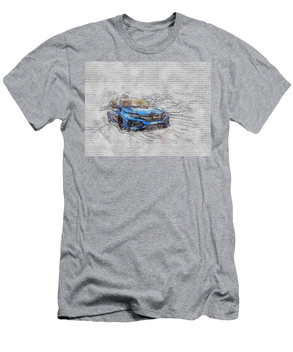 2020 Honda Civic Type R Exterior Blue Hatchback Japanese Cars Ashtyn Treutel T-Shirt
