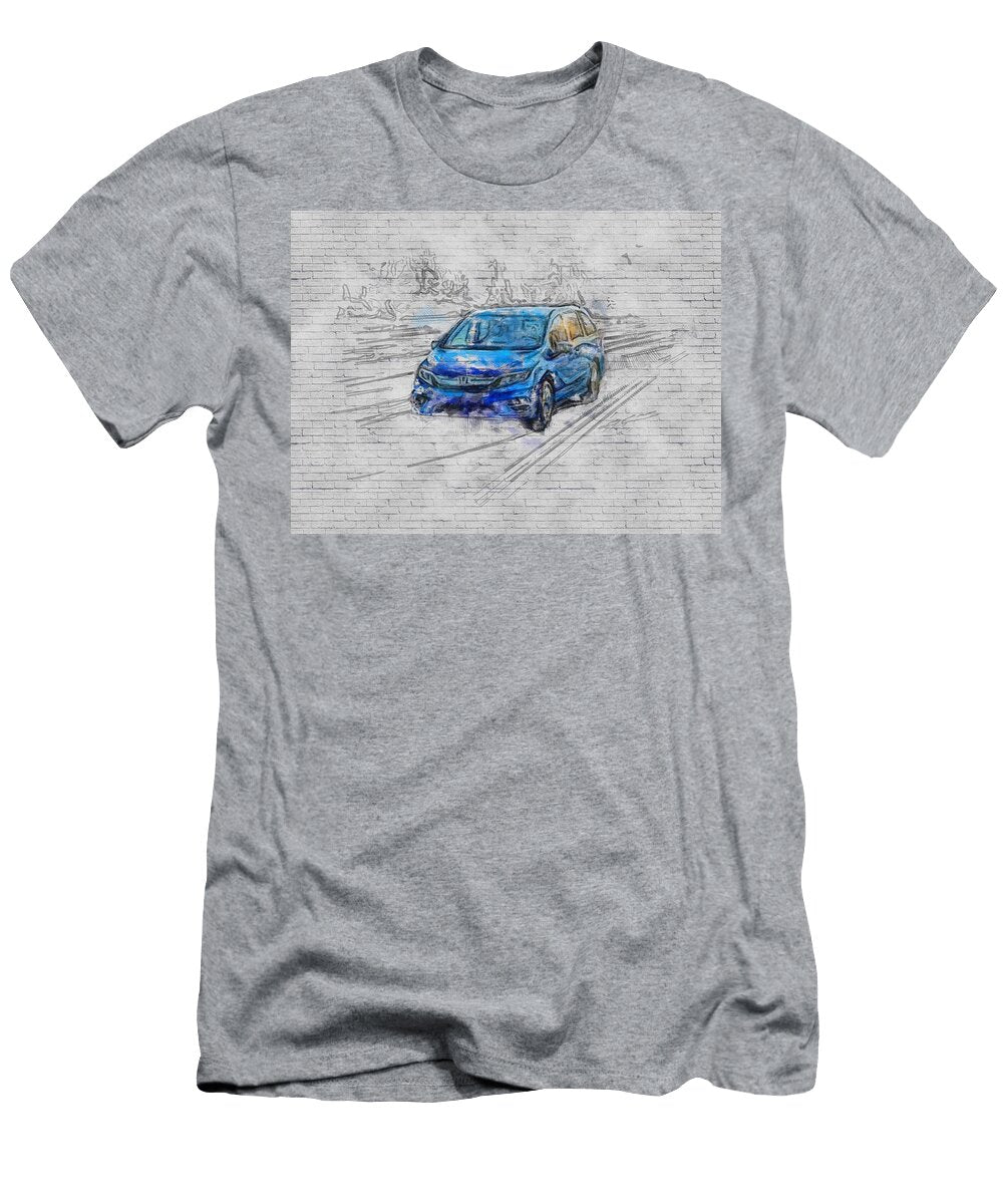 2020 Honda Odyssey Exterior Blue Minivan New Japanese Cars Ashtyn Treutel T-Shirt