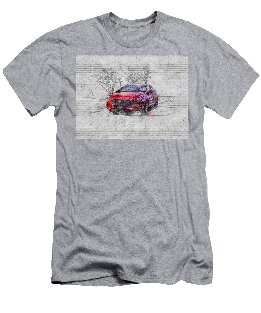 2020 Hyundai Elantra Gt Red Hatchback New I30 South Korean Cars Ashtyn Treutel T-Shirt