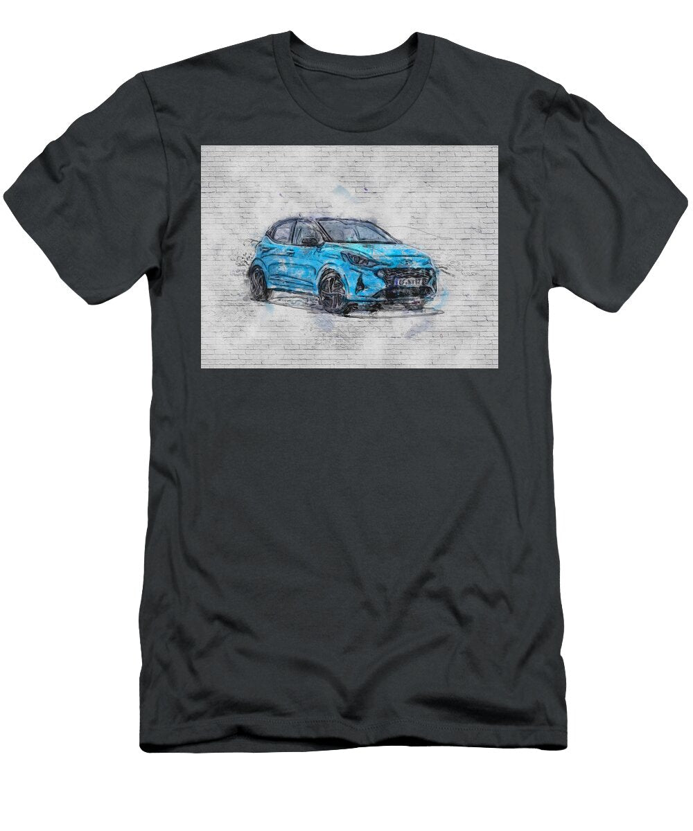 2020 Hyundai I10 Exterior Compact Hatchback New Blue Korean Cars Ashtyn Treutel T-Shirt