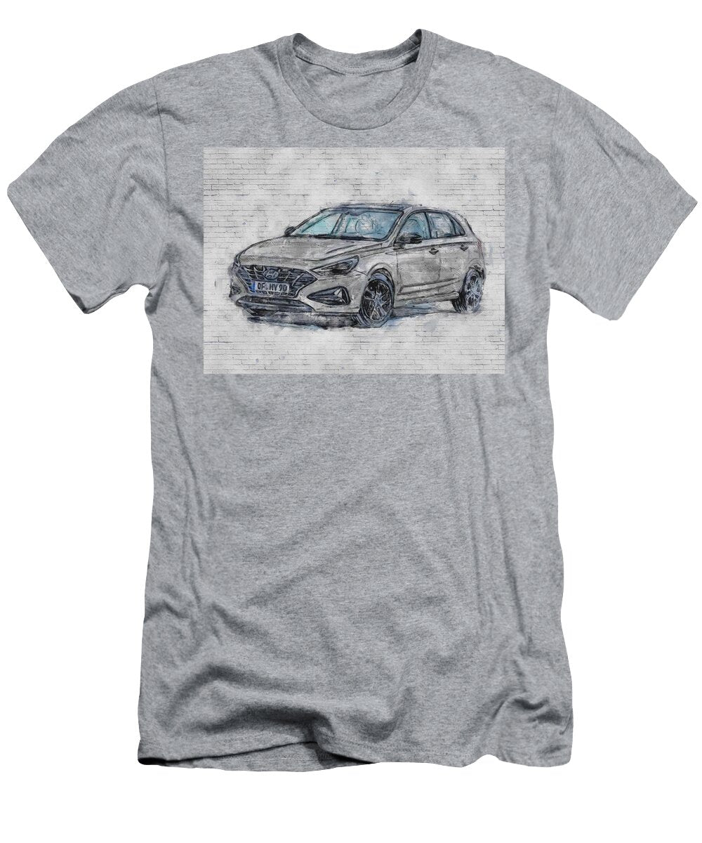 2020 Hyundai I30 4k Exterior Pd Facelfit Gray Hatchback New Korean Cars Ashtyn Treutel T-Shirt