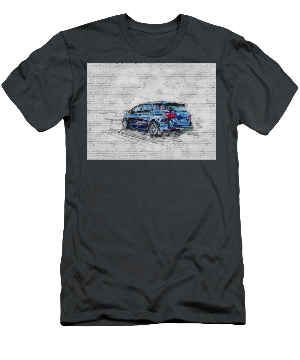 2020 Kia Sedona Exterior Rear Blue Minivan New Korean Cars Ashtyn Treutel T-Shirt