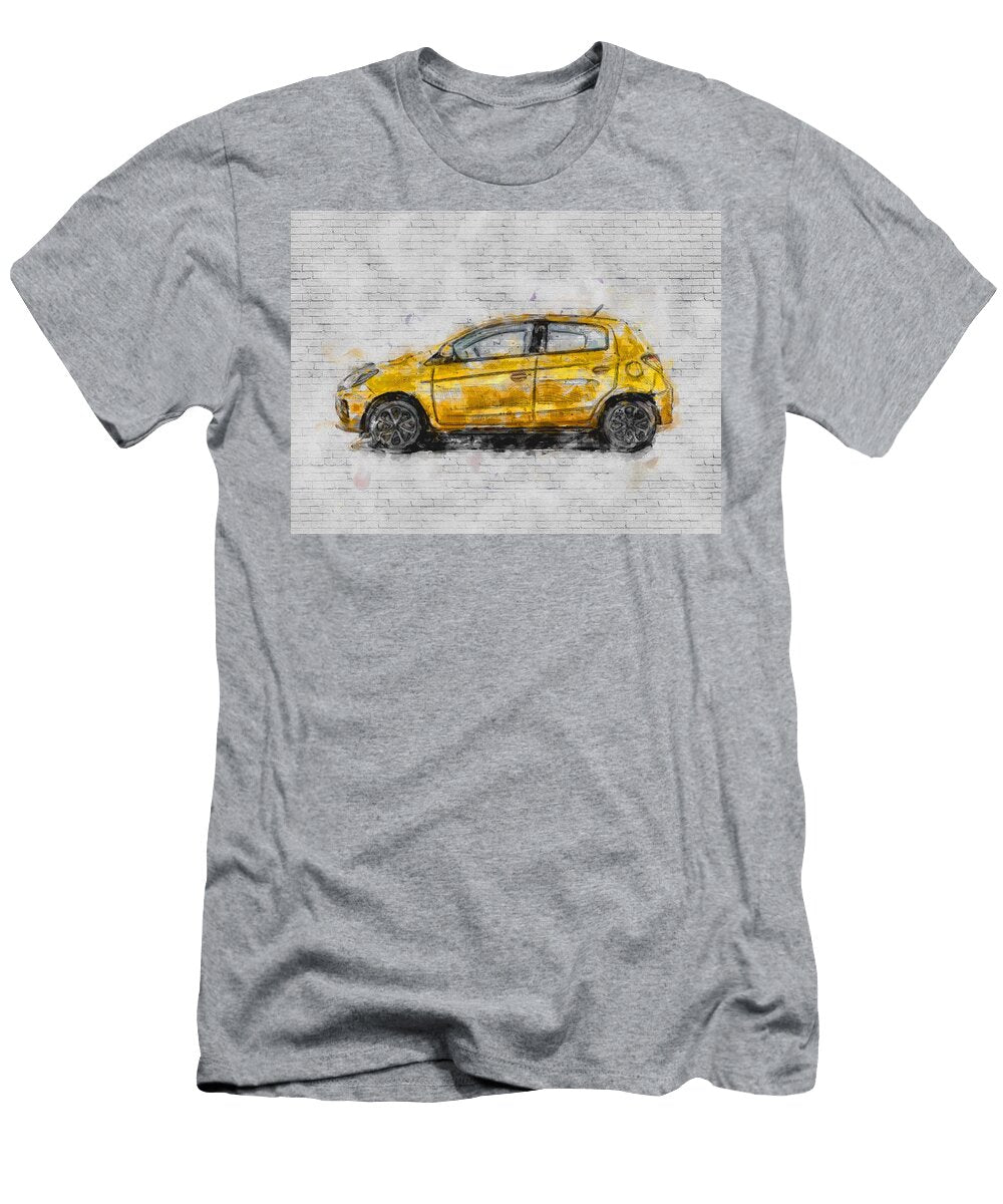 2020 Mitsubishi Mirage 4k Side Yellow Hatchback New Japanese Cars Ashtyn Treutel T-Shirt