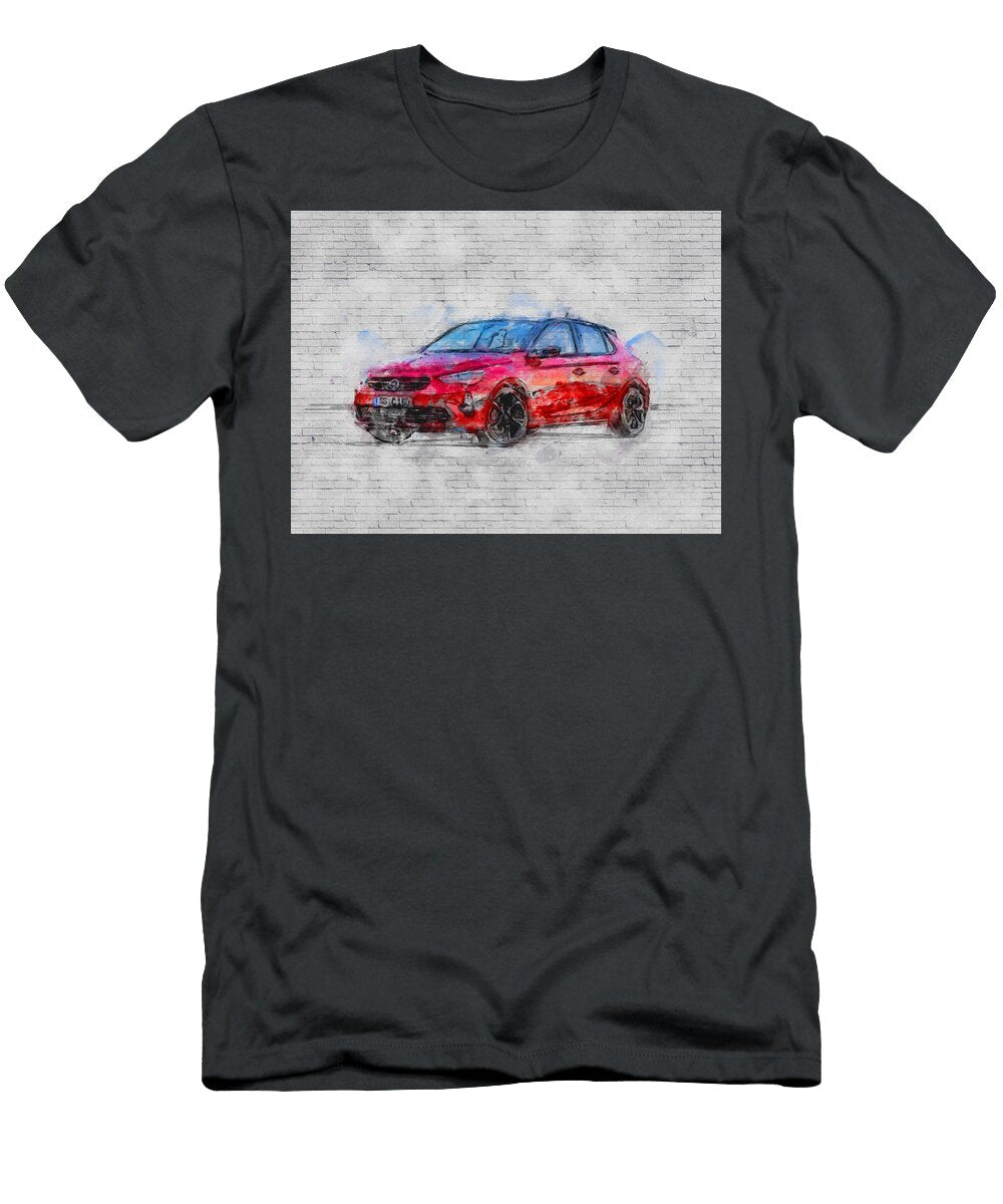 2020 Opel Corsa Exterior Red Hatchback New German Cars Ashtyn Treutel T-Shirt