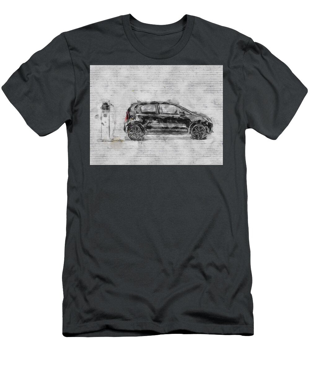 2020 Seat Mii Electric Side Exterior Black Hatchback New Cars Spanish Car Charging Concepts Ashtyn Treutel T-Shirt