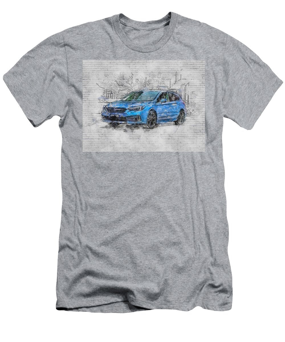 2020 Subaru Impreza Exterior Blue Hatchback New Japanese Cars Ashtyn Treutel T-Shirt