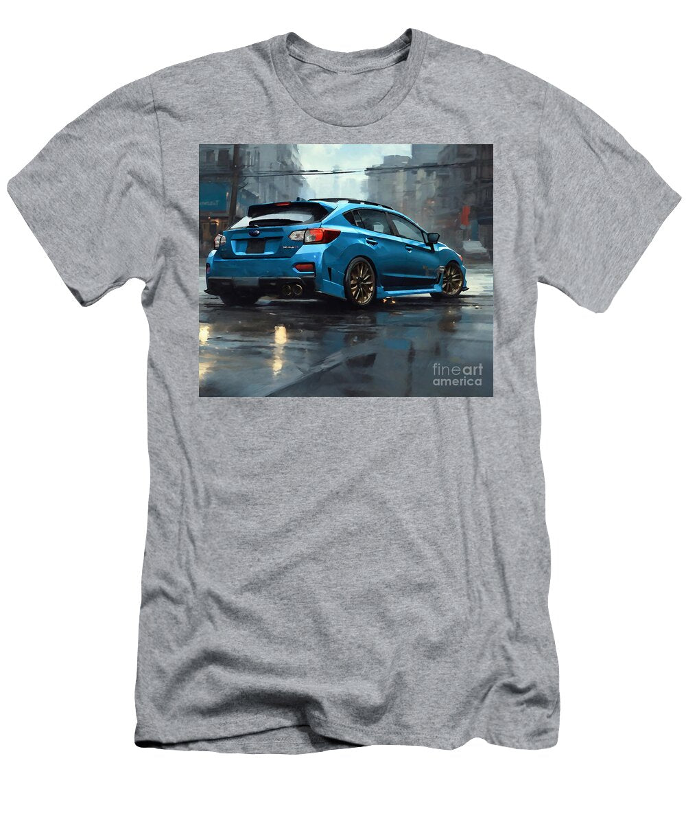 2020 Subaru Impreza Front View Exterior Blue Hatchback Cortez Schinner T-Shirt