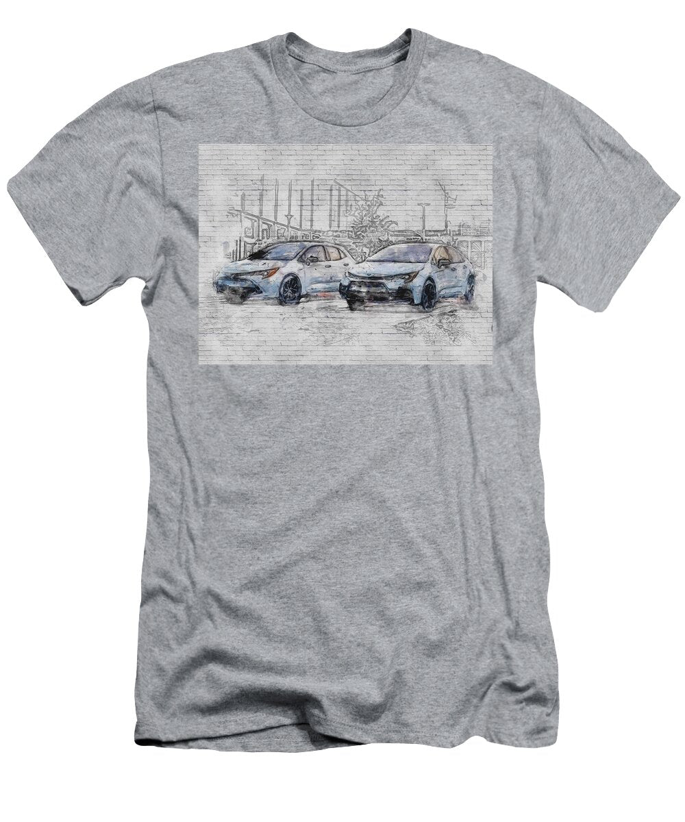 2020 Toyota Corolla Exterior White Hatchback Sedan New Japanese Cars Ashtyn Treutel T-Shirt