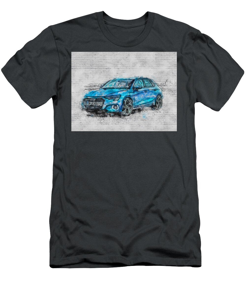 2021 Audi A3 Sportback Exterior Blue Hatchback New German Cars Ashtyn Treutel T-Shirt