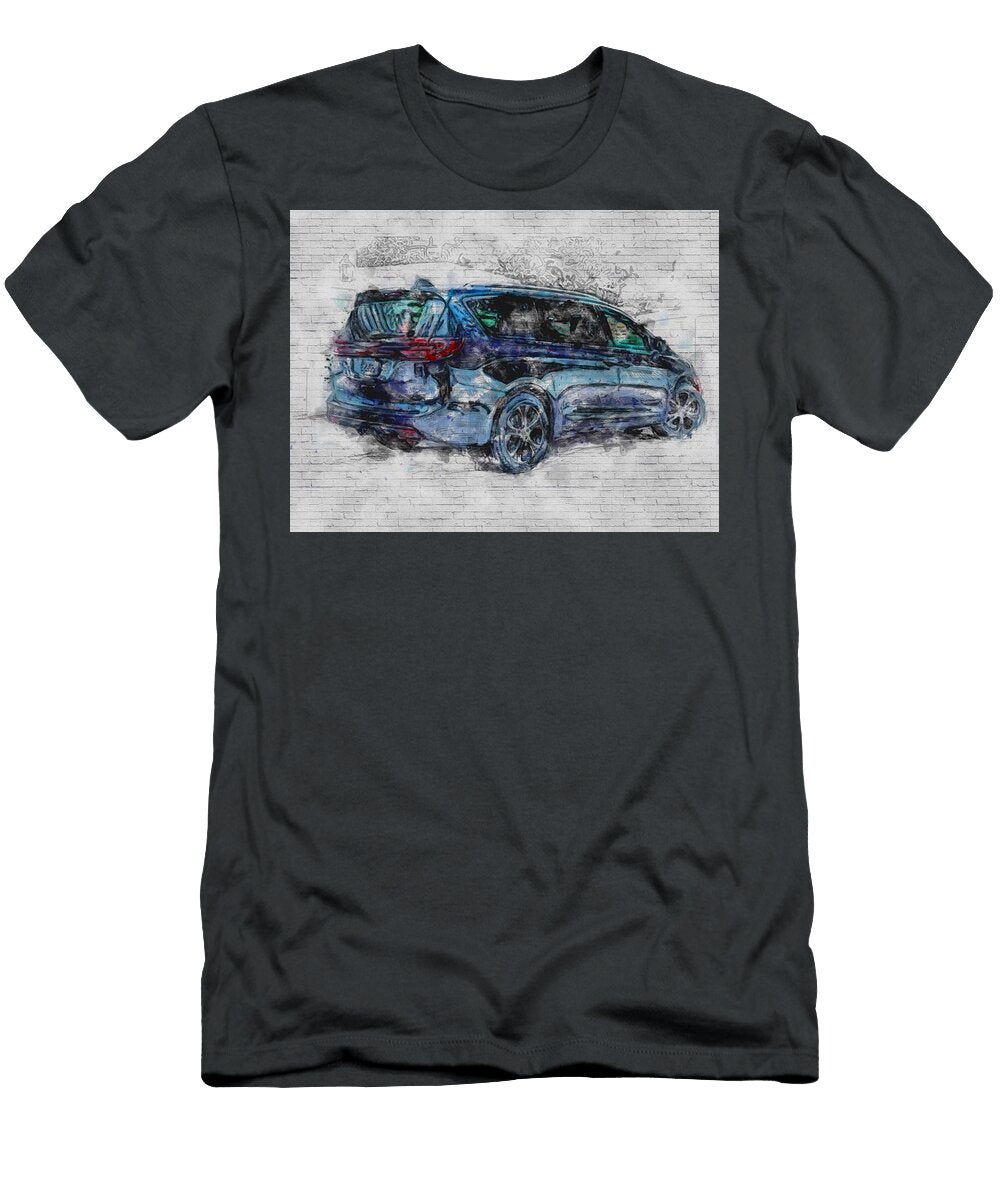2021 Chrysler Pacifica Awd Minivan Exterior Rear New Black American Cars Ashtyn Treutel T-Shirt