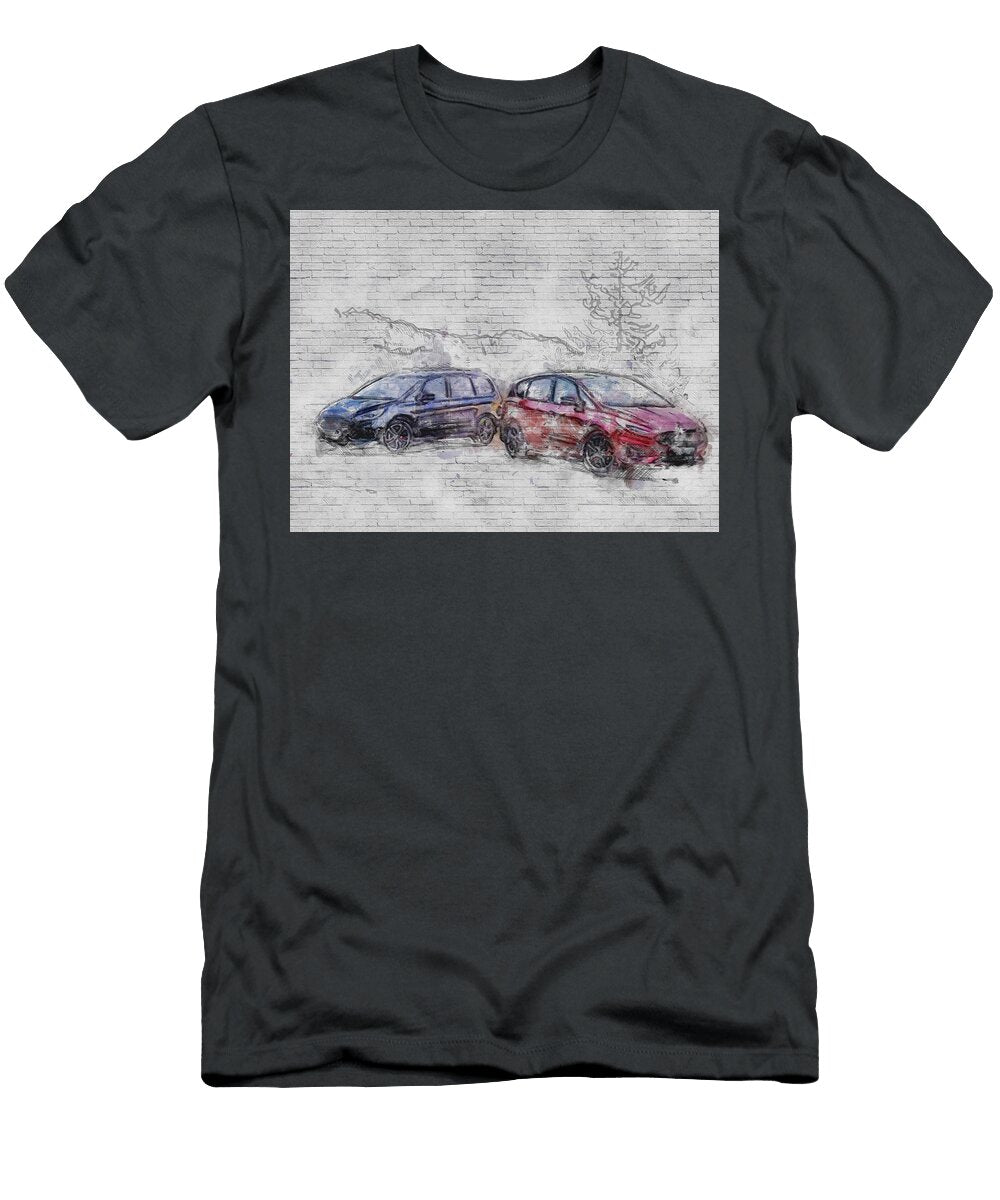 2021 Ford S Max Galaxy Comparison Exterior New Red Blue Minivans American Cars Ashtyn Treutel T-Shirt