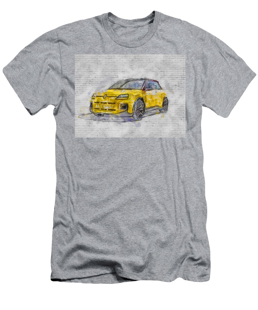 2021 Renault 5 Concept Exterior Yellow Hatchback New French Cars Ashtyn Treutel T-Shirt