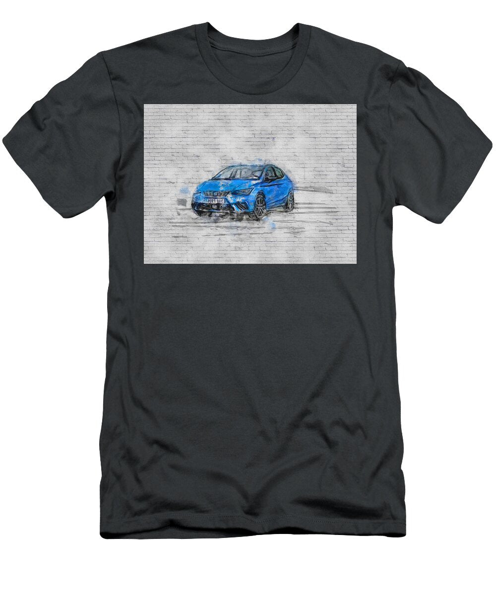 2021 Seat Ibiza Xcellence Exterior Blue Hatchback New Spanish Cars Ashtyn Treutel T-Shirt
