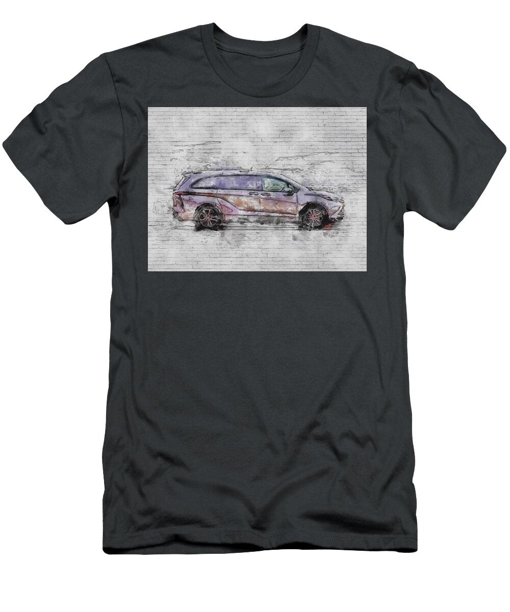 2021 Toyota Sienna Side Exterior Silver Minivan New Hybrid Platinum Japanese Cars Ashtyn Treutel T-Shirt