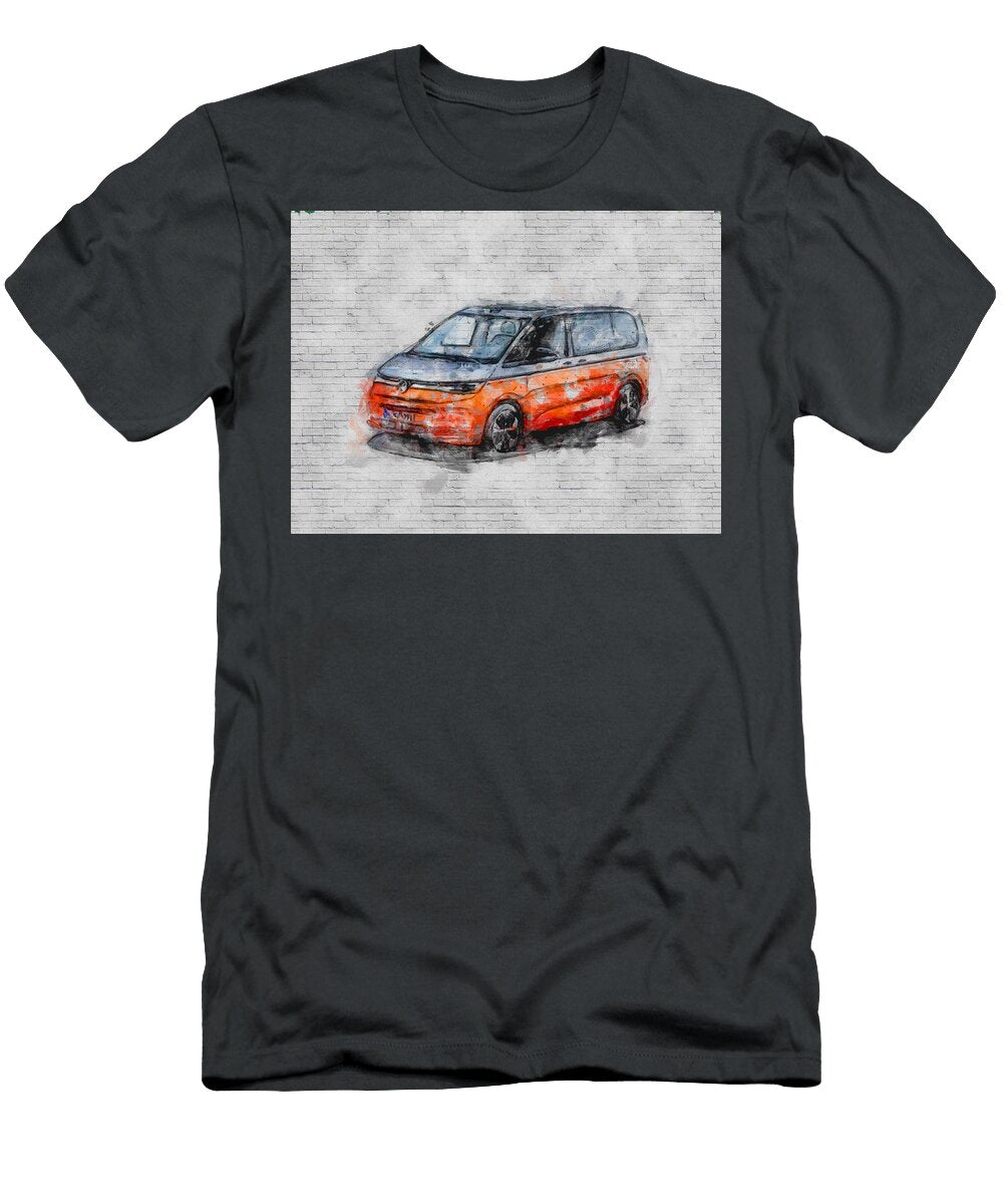 2021 Volkswagen Multivan T7 Exterior New Orange White Minivan Ashtyn Treutel T-Shirt