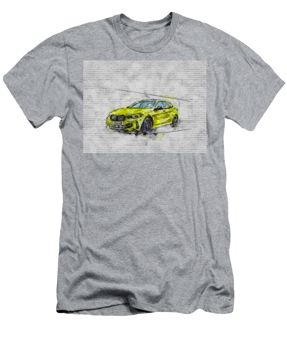 2022 BMW M135i Exterior Yellow Hatchback Xdrive New M1 German Cars Ashtyn Treutel T-Shirt