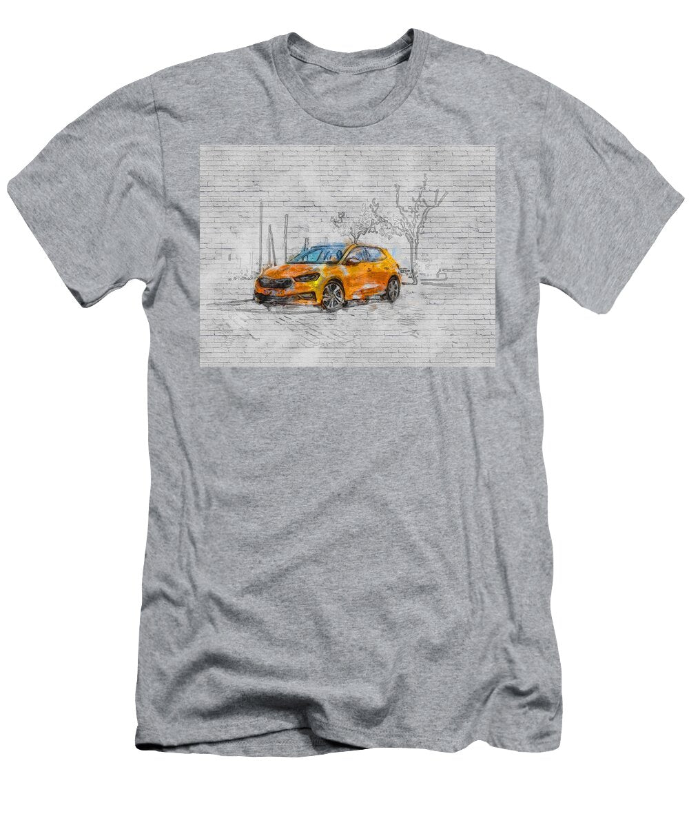 2022 Skoda Fabia Exterior Orange Hatchback New Czech Cars Ashtyn Treutel T-Shirt