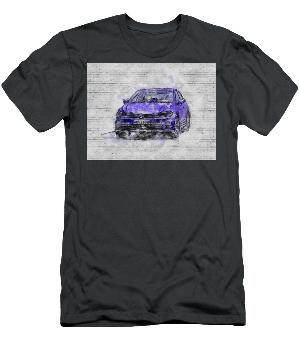 2022 Volkswagen Polo Style Exterior Purple Hatchback New German Cars Ashtyn Treutel T-Shirt