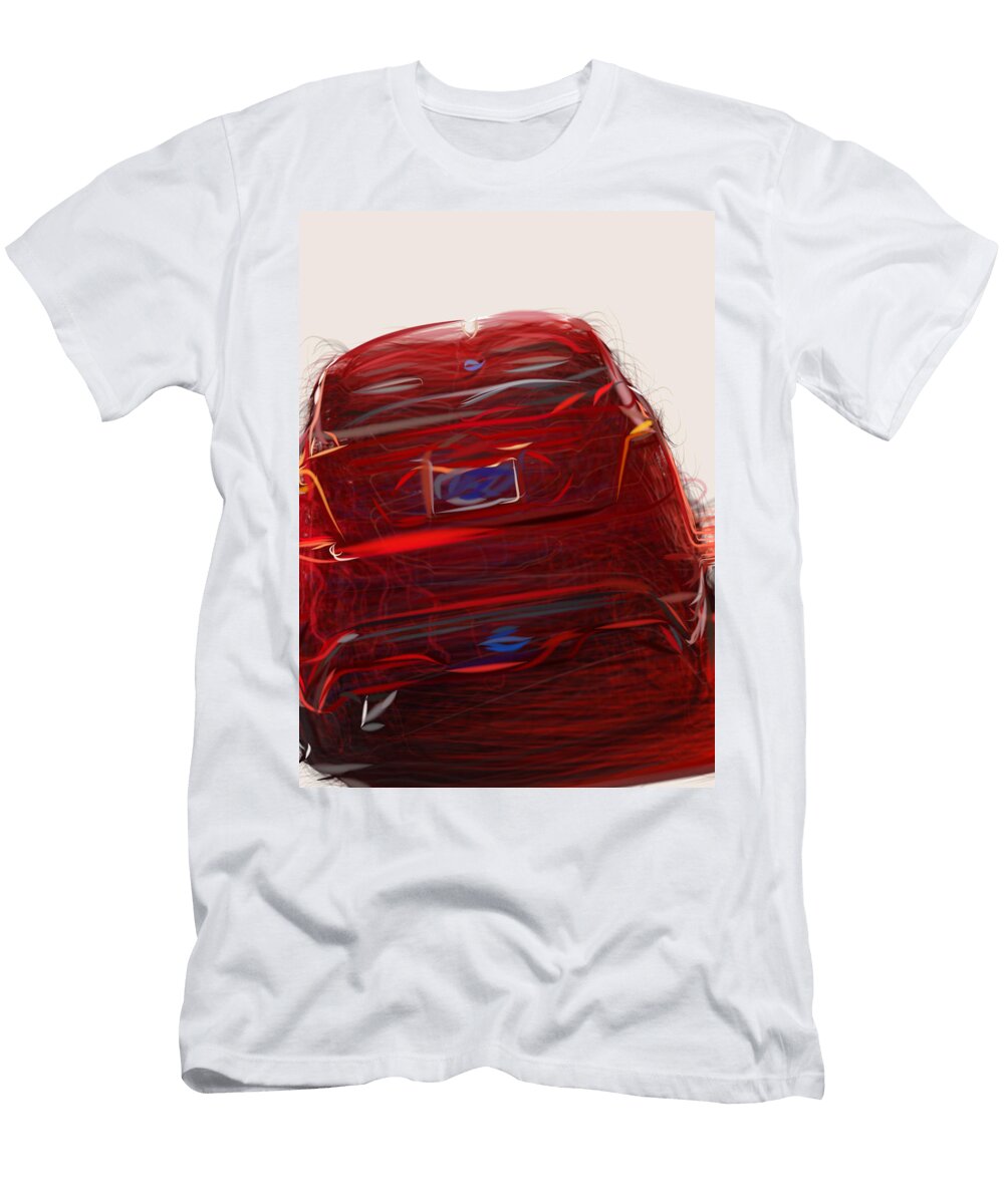 21 Ford Fiesta St Hatchback Drawing Carstoon Concept T-Shirt