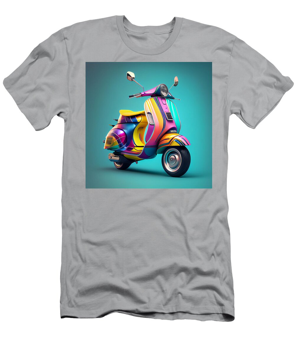 21 Vespa Scooter Art Stephen Smith Galleries T-Shirt