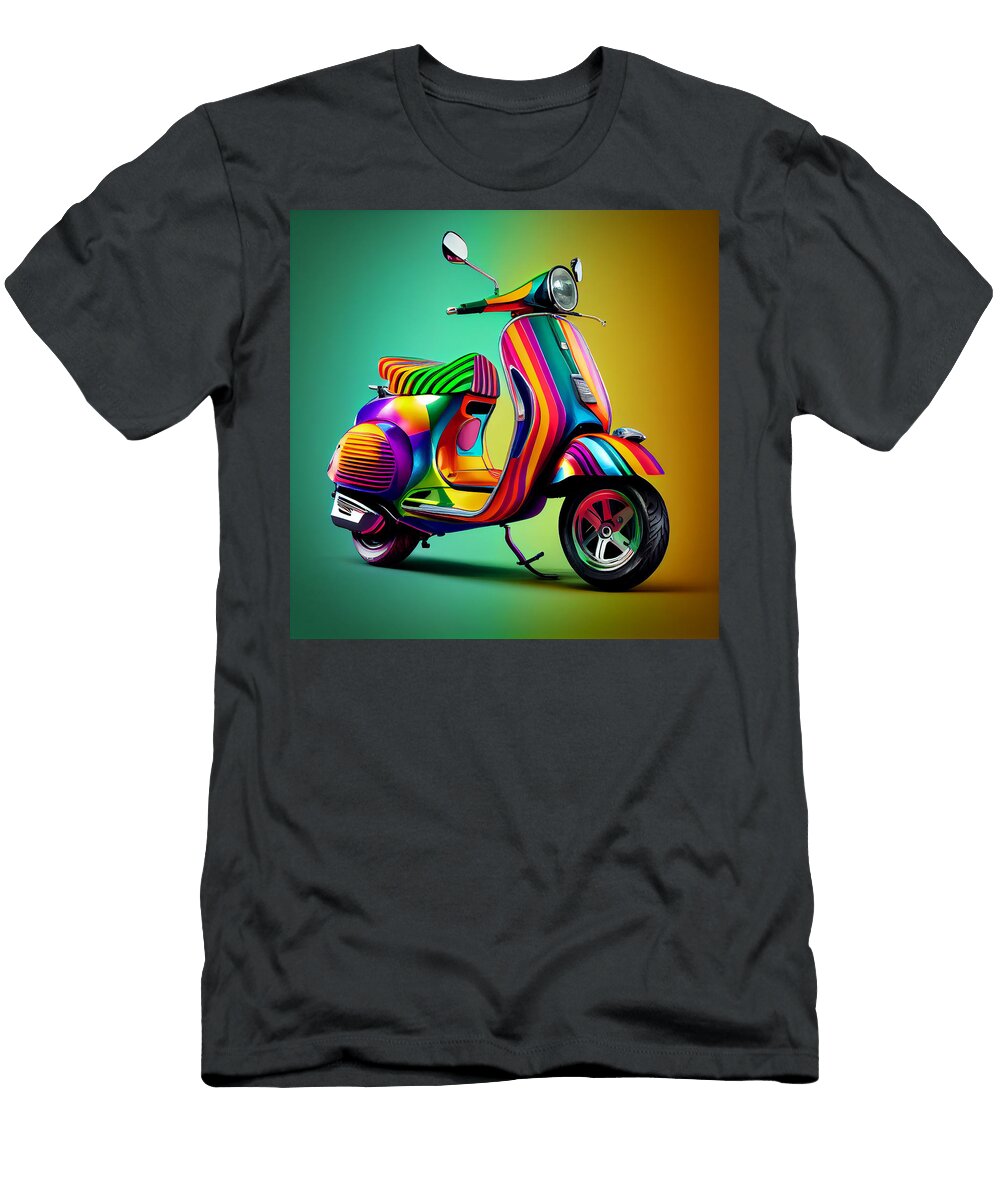 22 Vespa Scooter Art Stephen Smith Galleries T-Shirt