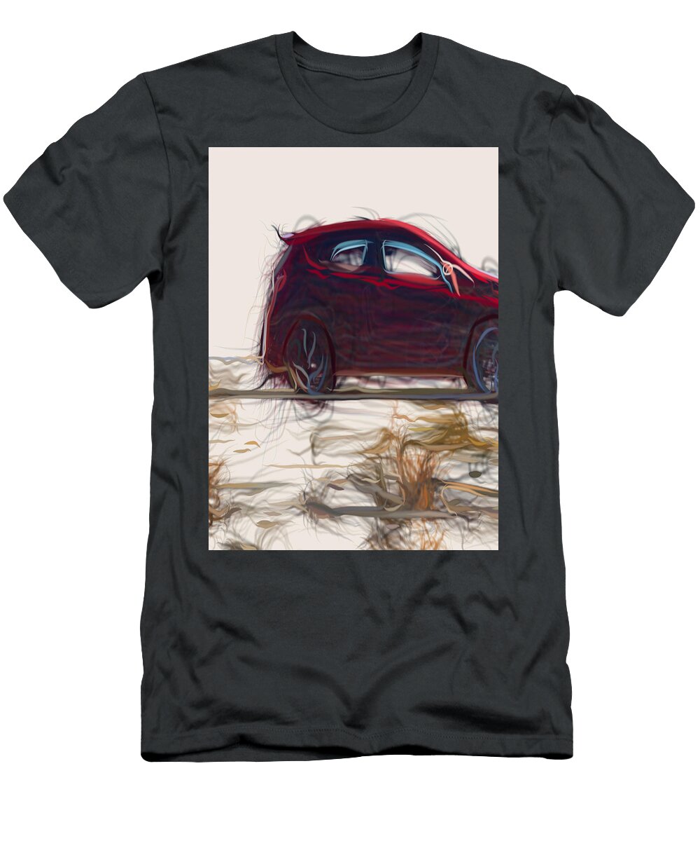 23 Ford Fiesta St Hatchback Drawing Carstoon Concept T-Shirt