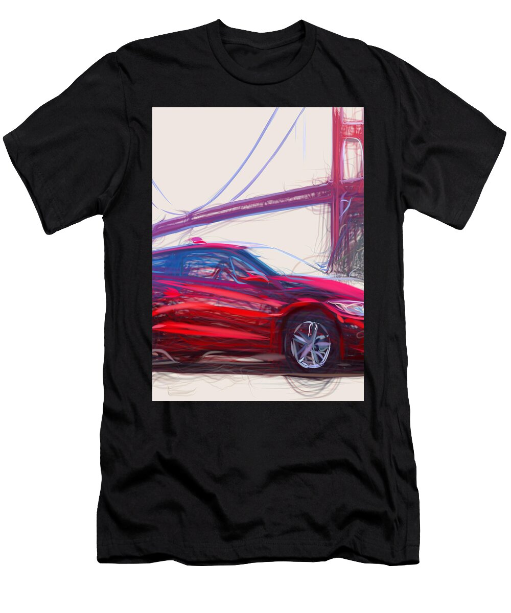 23 Honda Cr Z Hatchback Drawing Carstoon Concept T-Shirt