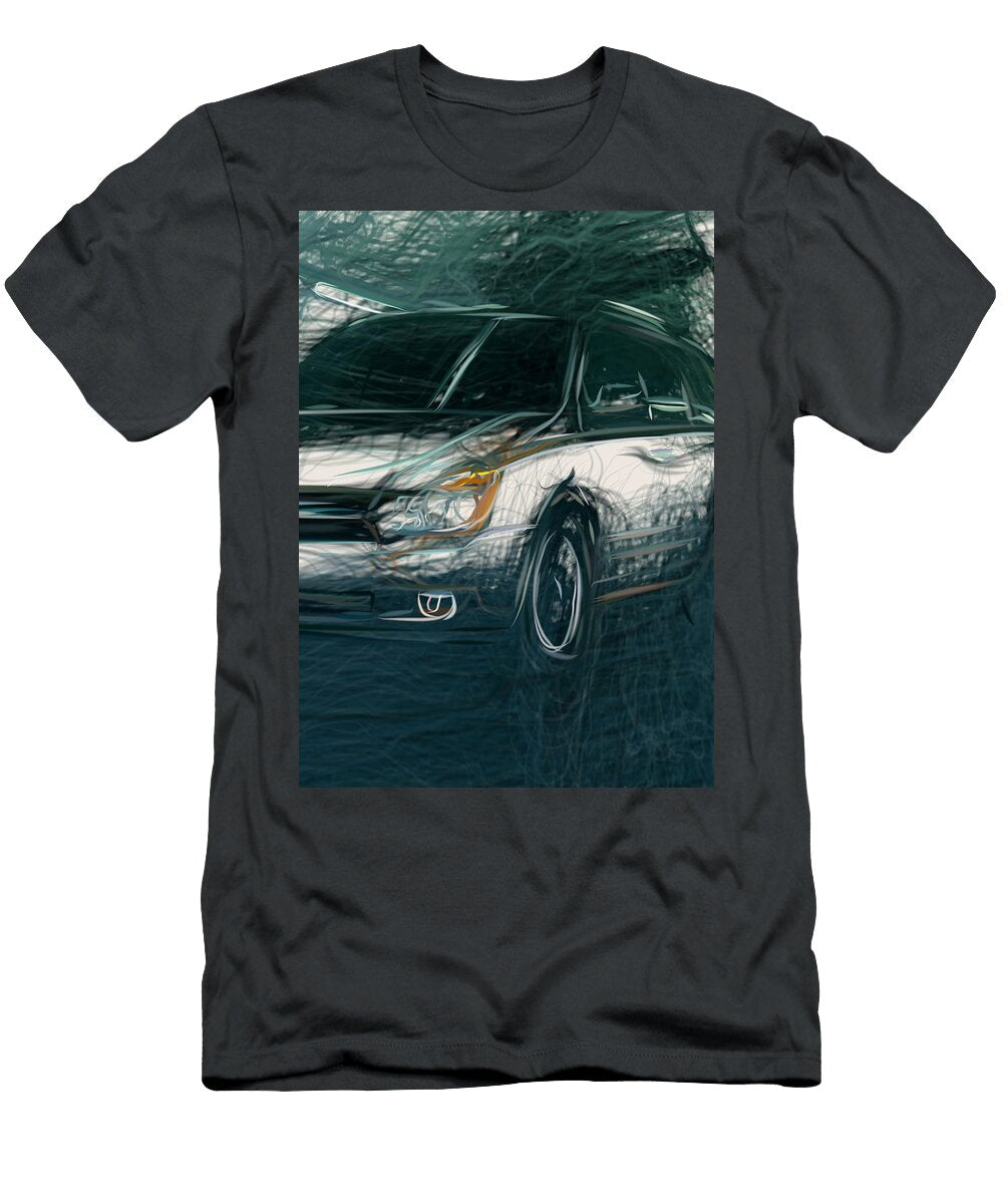 23 Kia Sedona Minivan Drawing Carstoon Concept T-Shirt