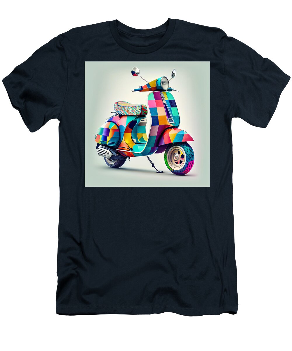 24 Vespa Scooter Art Stephen Smith Galleries T-Shirt