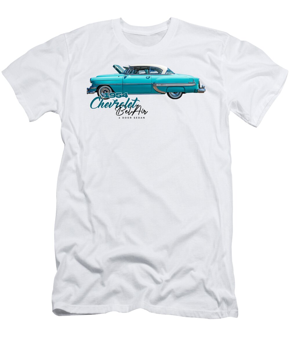 26 1954 Chevrolet Belair 2 Door Sedan Gestalt Imagery T-Shirt