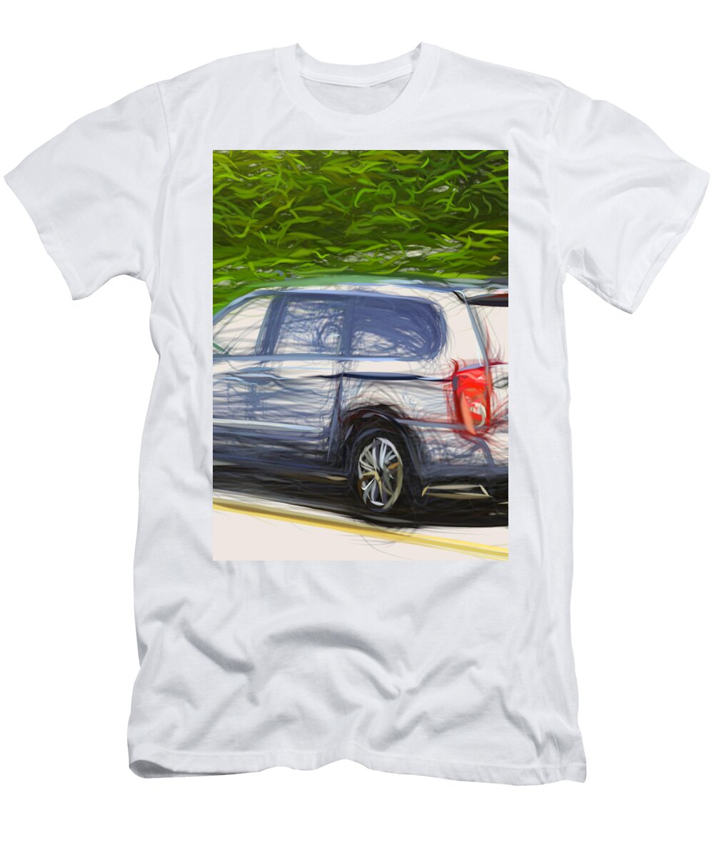 27 Kia Sedona Minivan Drawing Carstoon Concept T-Shirt