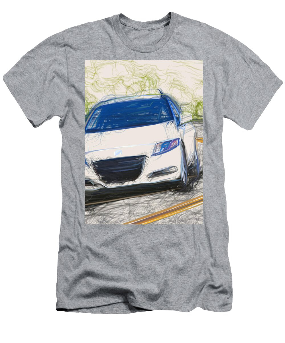 28 Honda Cr Z Hatchback Drawing Carstoon Concept T-Shirt