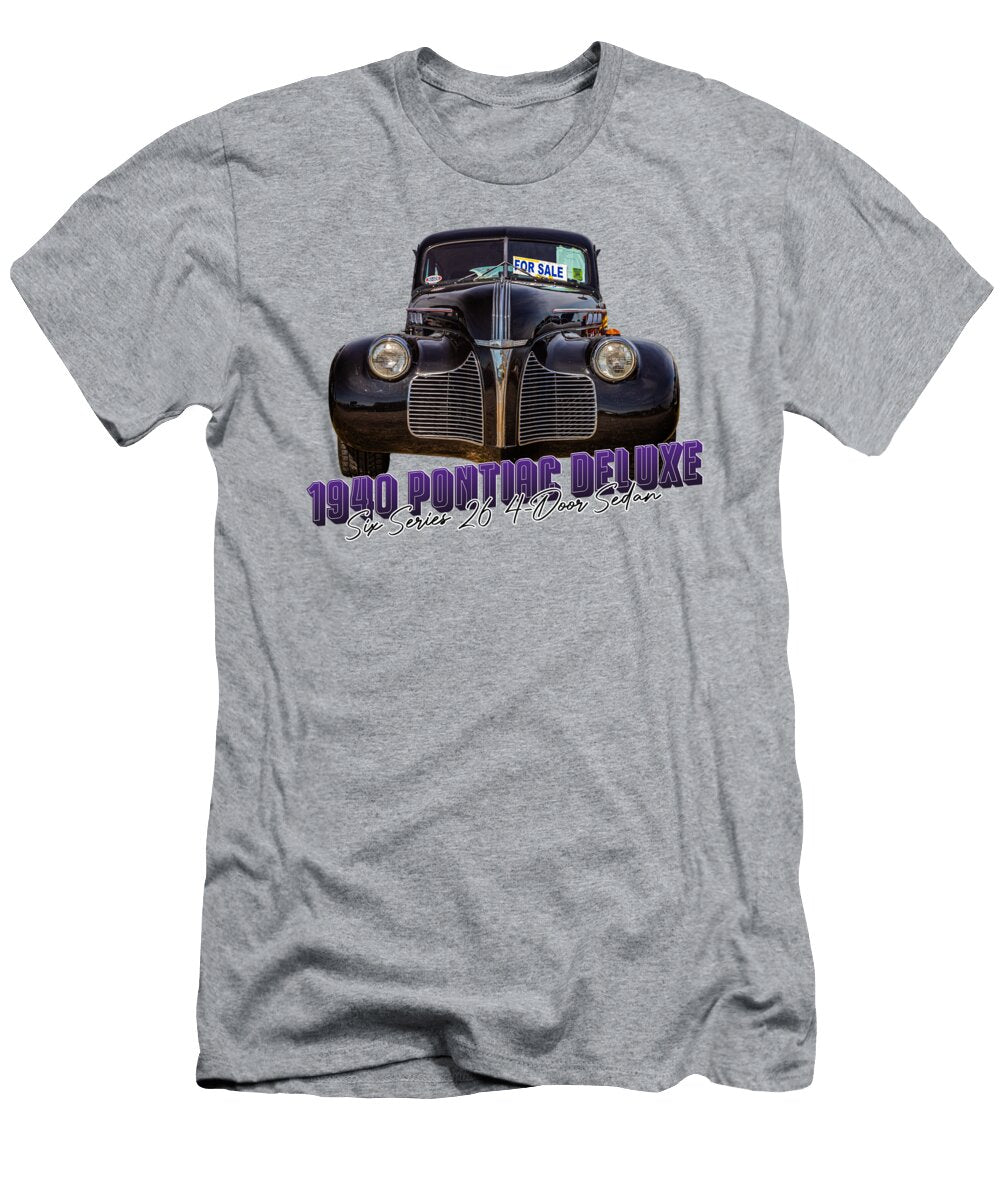 3 1940 Pontiac Deluxe Six Series 26 4 Door Sedan Gestalt Imagery T-Shirt