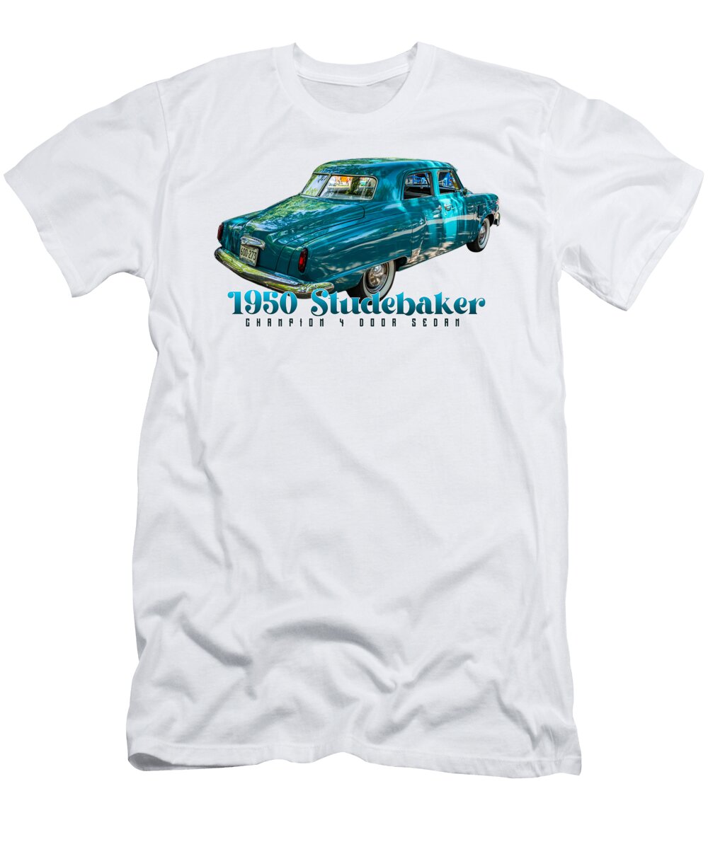 3 1950 Studebaker Champion 4 Door Sedan Gestalt Imagery T-Shirt