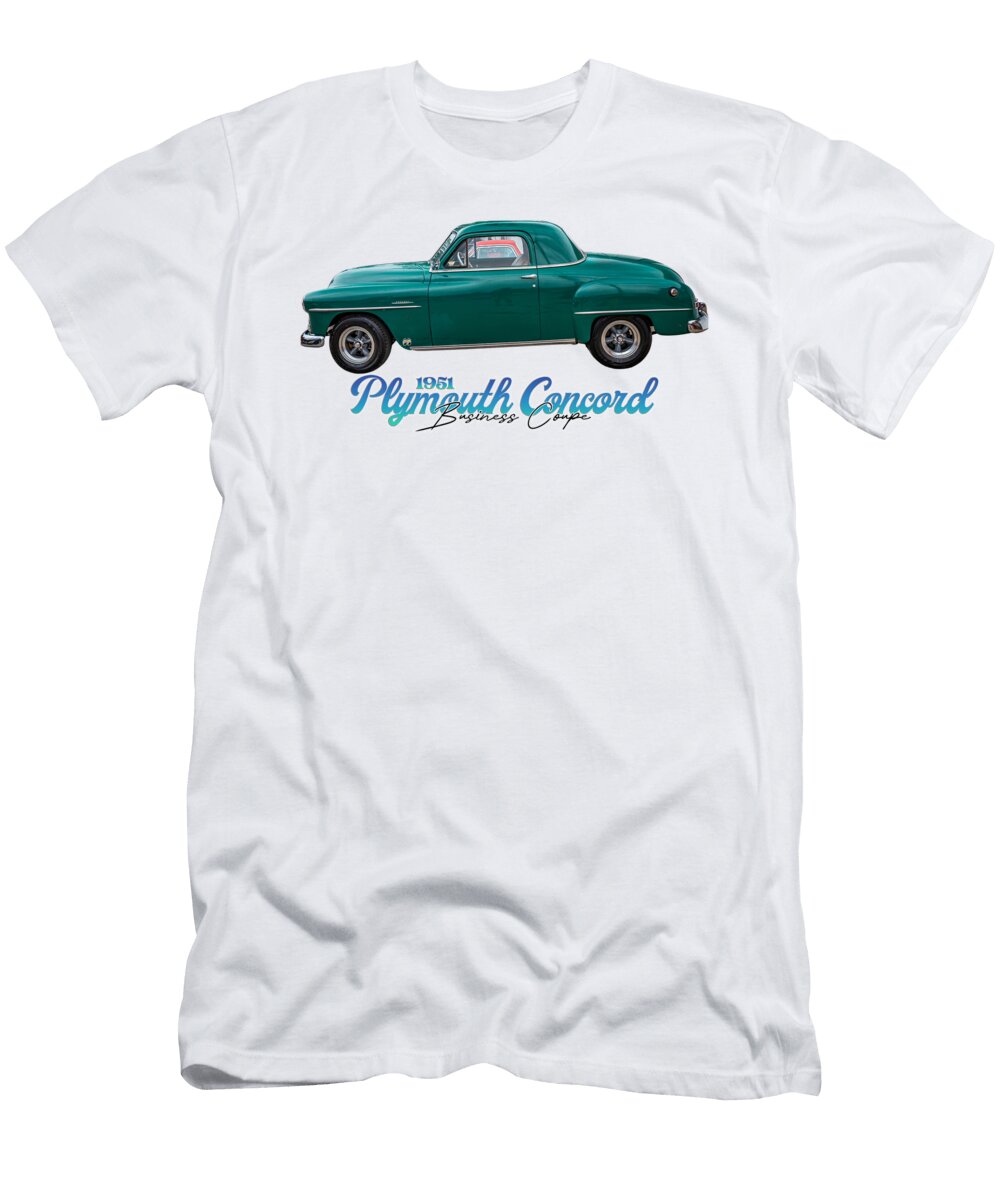 3 1951 Plymouth Concord Business Coupe Gestalt Imagery T-Shirt