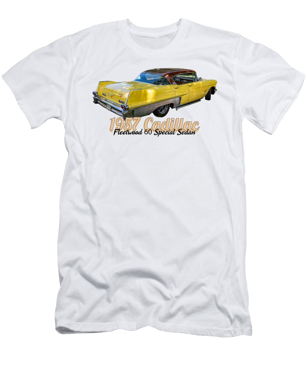 3 1957 Cadillac Fleetwood 60 Special Sedan Gestalt Imagery T-Shirt