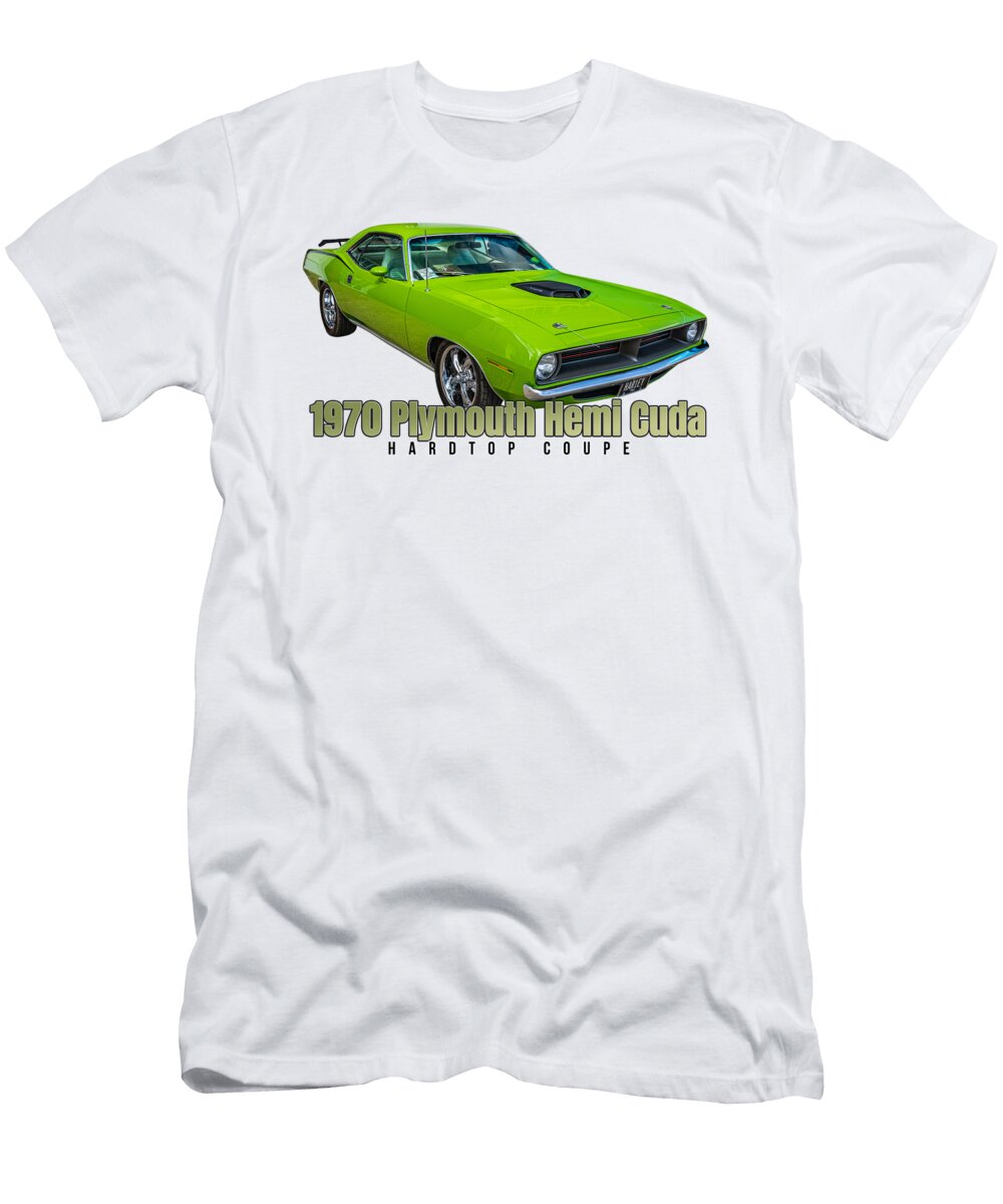 3 1970 Plymouth Hemi Cuda Hardtop Coupe Gestalt Imagery T-Shirt