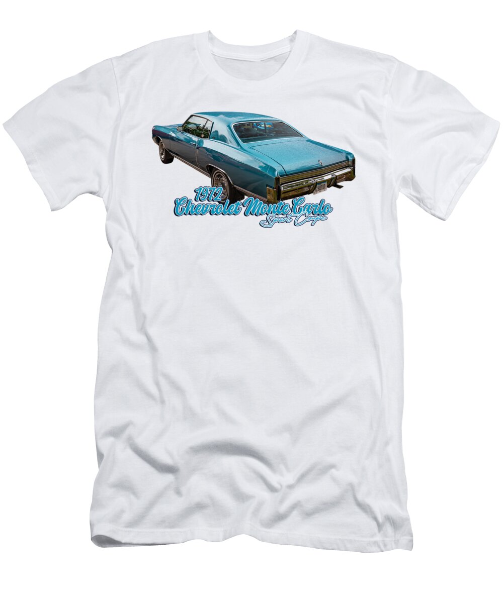 3 1972 Chevrolet Monte Carlo Sport Coupe Gestalt Imagery T-Shirt
